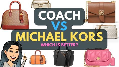 coach purse vs michael kors|coach vs kors brands.